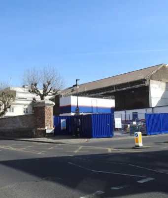 Why falling crime doesn’t always empty prisons The brick front of Pentonville Prison in north London.